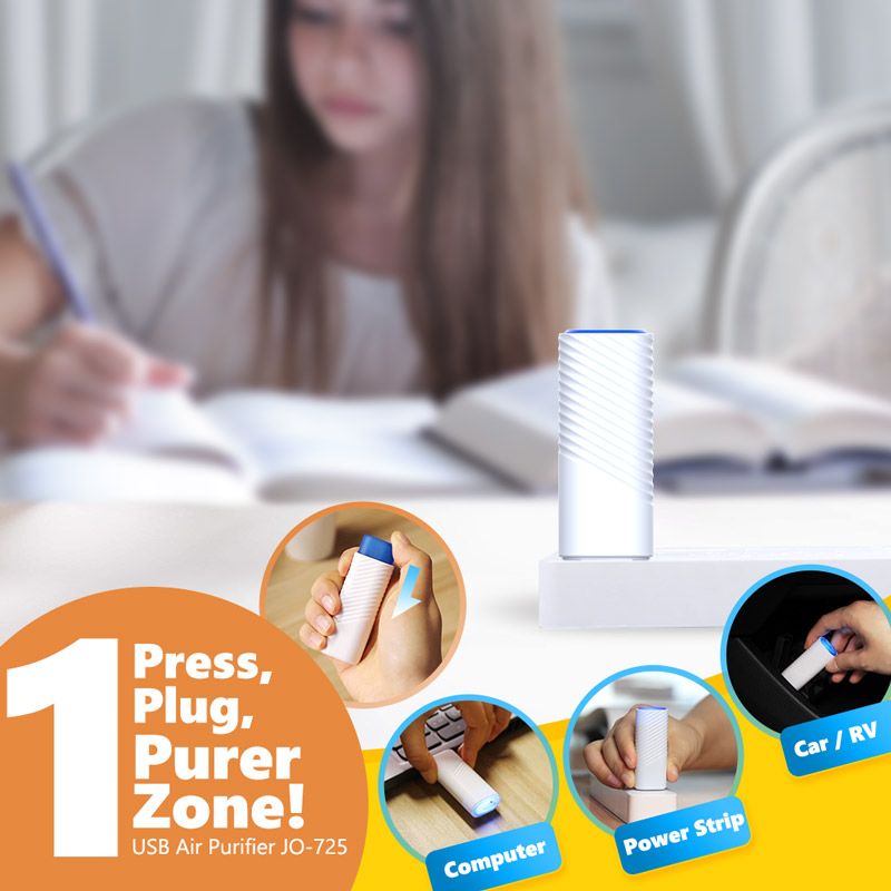 Sliding Design USB Air Ionizer