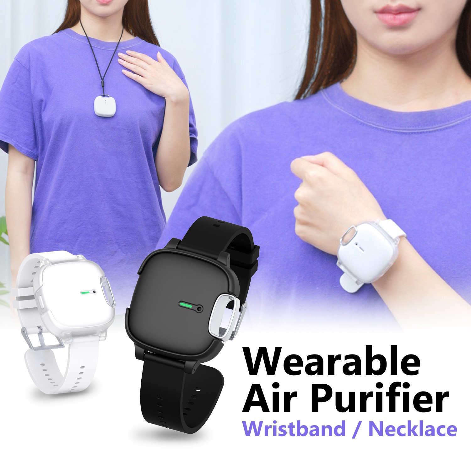 ionkini personal wristband air purifier necklace jo-2003